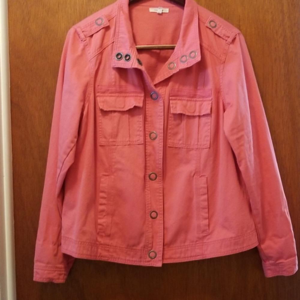 Watermelon color spring  jacket